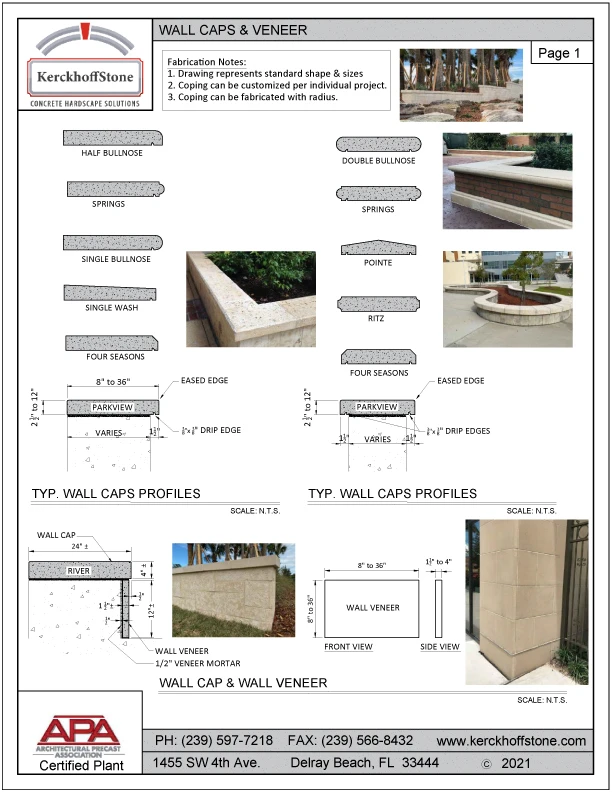 1 Wall Caps and Veneer