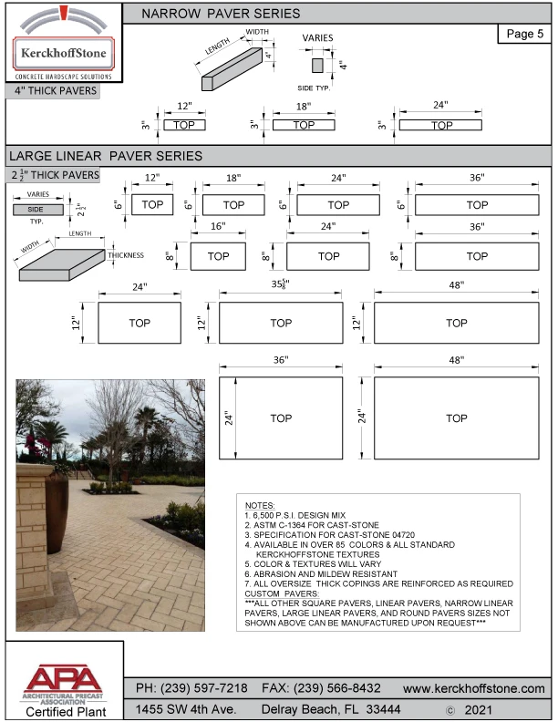 Narrow Paver Series