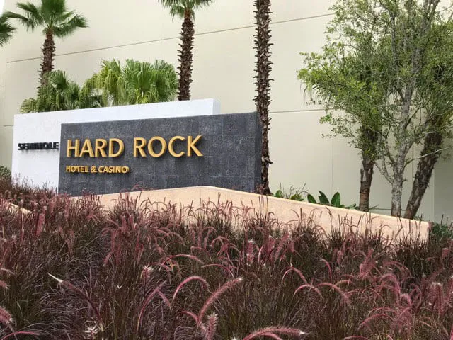 Seminole Hard Rock Tampa Signage Colors White VIlla M and Charcoal Regular Texture